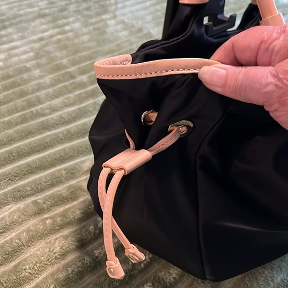 Kate Spade navy nylon bag a leather large shoulder bag - Picture 5 of 15